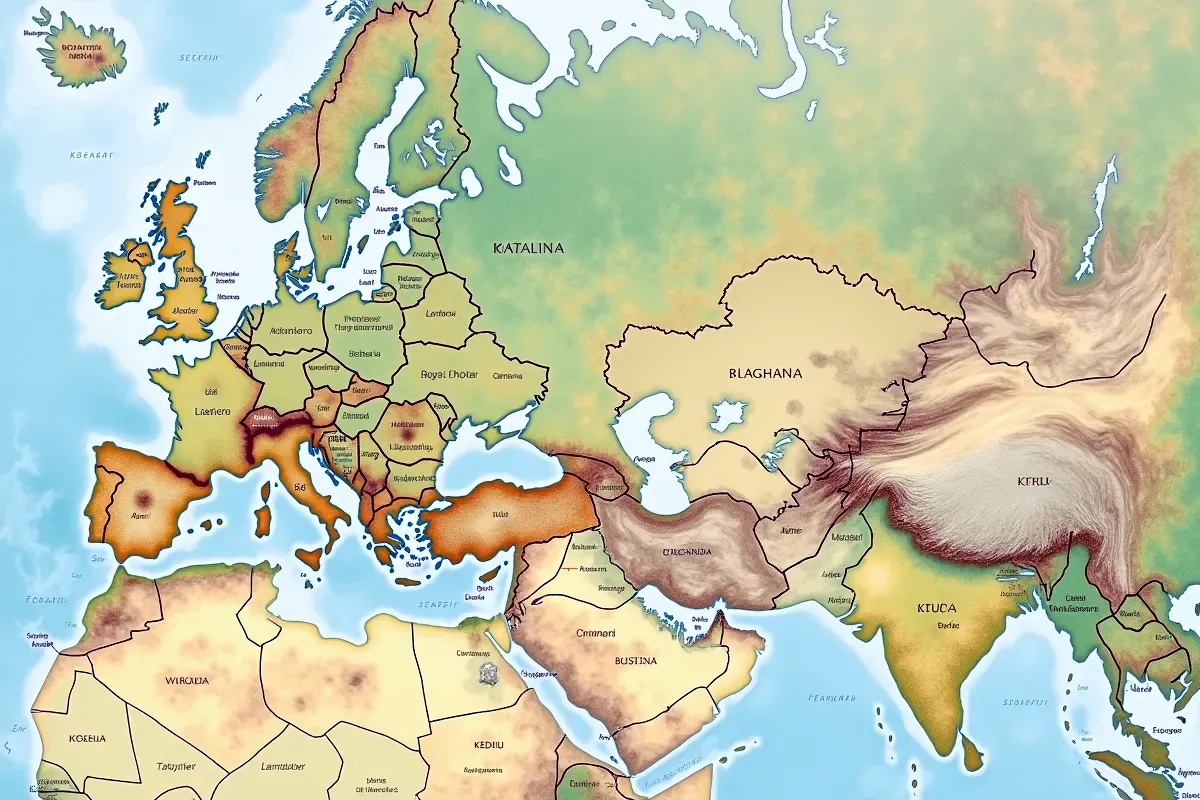 Mapa kraju – Kluczowe informacje i rodzaje mapy politycznej